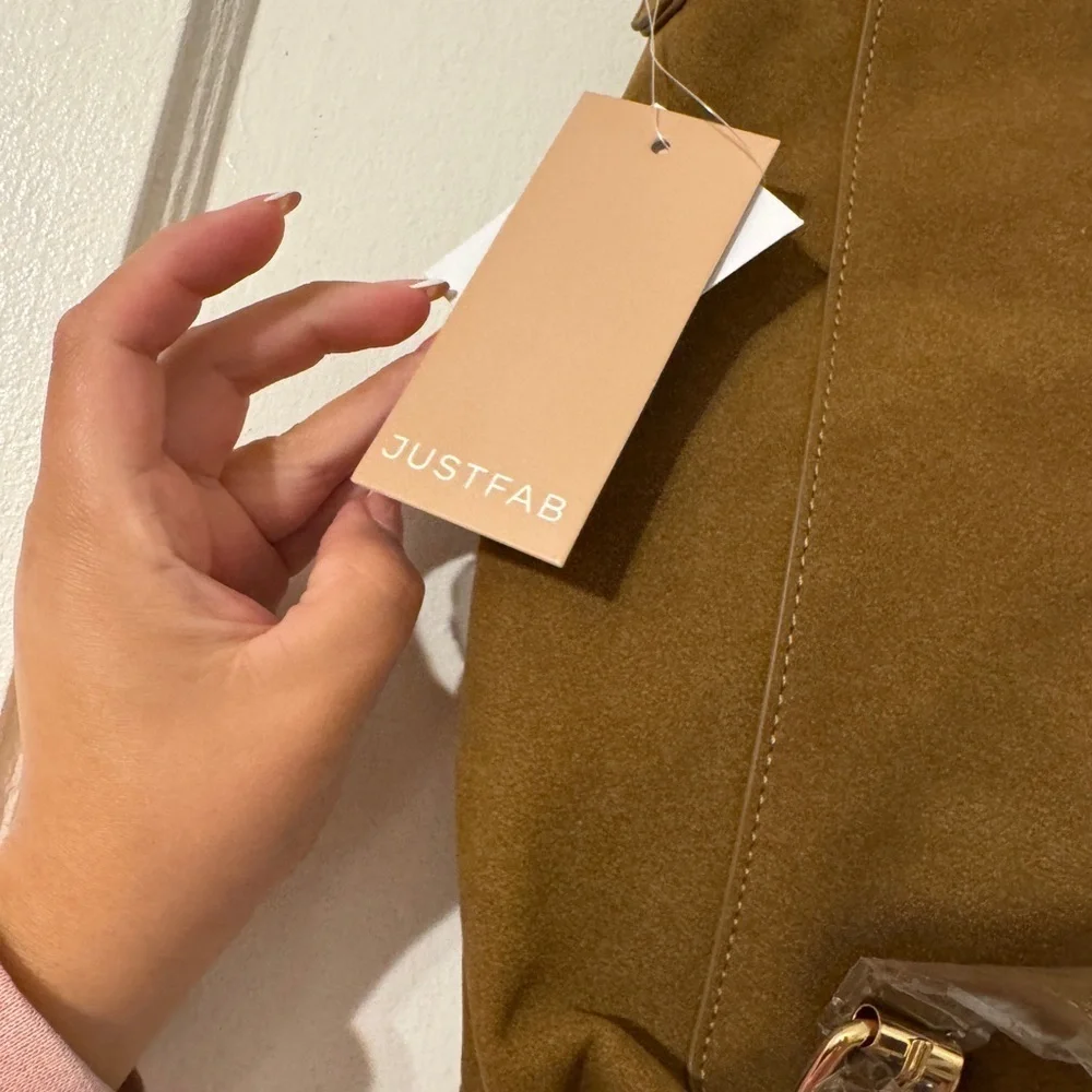 JustFab Convertible Backpack/ Crossbody Tan Bag